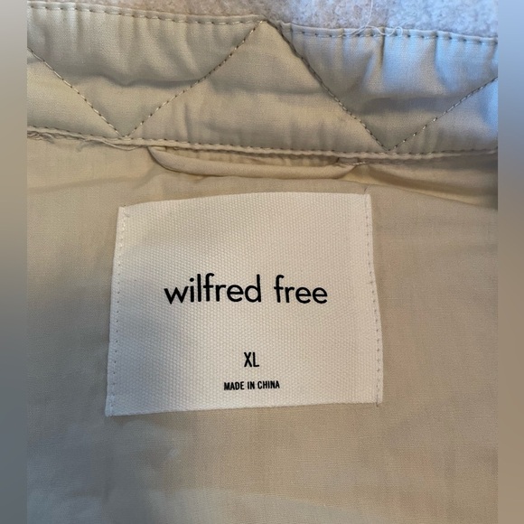 NWT Wilfred Ganna Cropped Jacket XL Heather Light Oatmeal - Picture 3 of 7